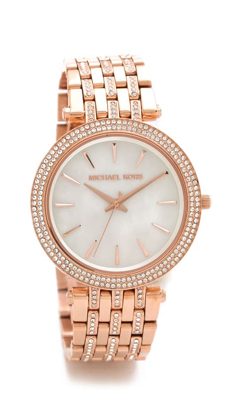 bling watches michael kors|Michael Kors rhinestone watch.